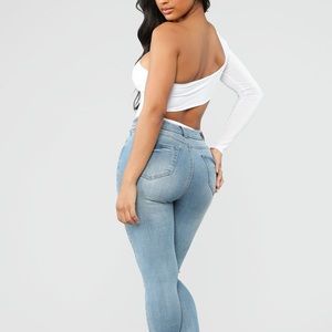 White cutout bodysuit